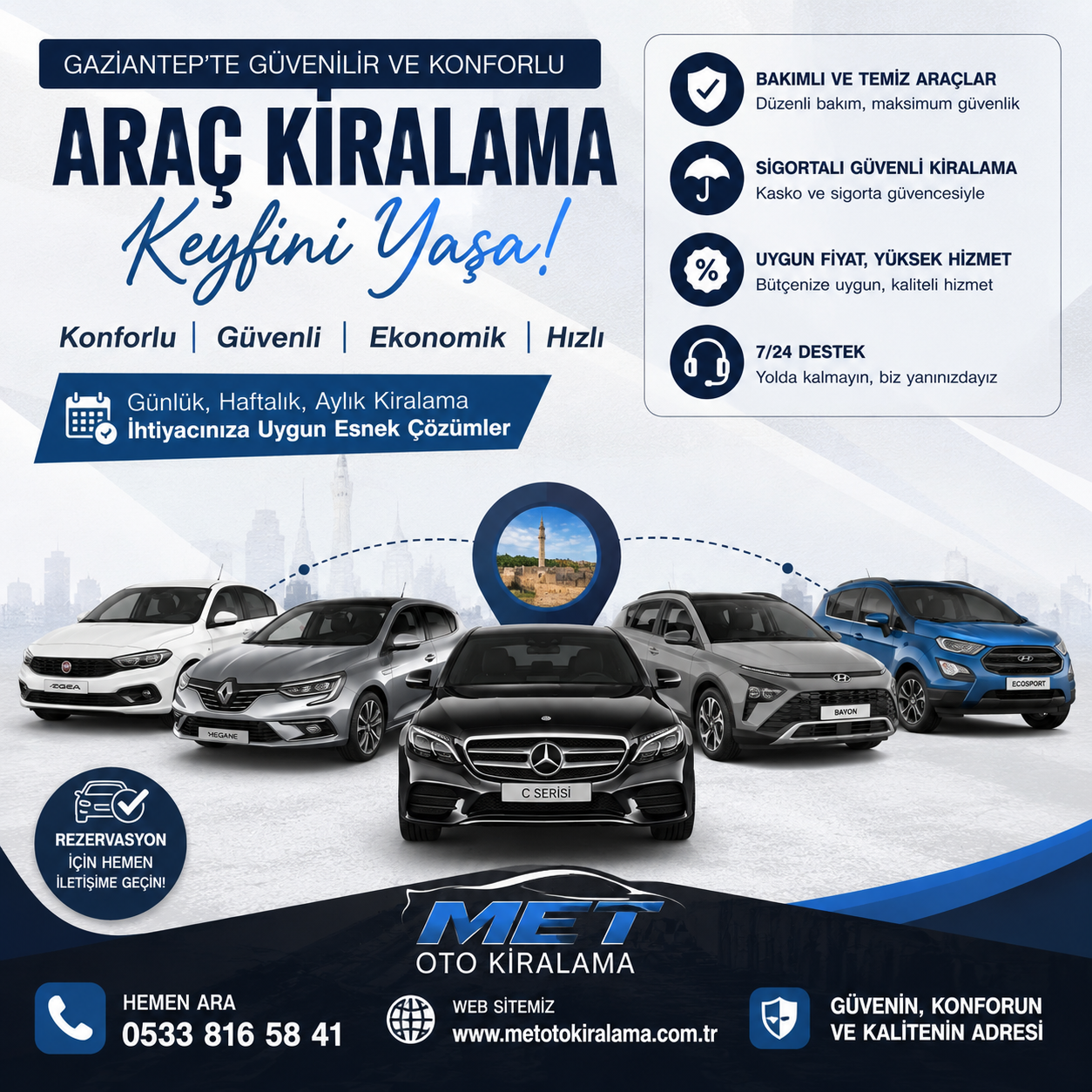 Gaziantep Araç Kiralama Neden Daha Avantajlı Uzun Yolculuklarda Kiralık Araç Kullanmanın Faydaları